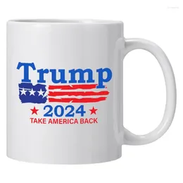 Tasses Trump Cup 350 ml White Ceramic 2024 Café Masse drôle pour les amies de la famille Brother papa