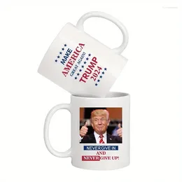 Tasses Trump Slogan tasse de café - céramique durable Rendre l'Amérique super à nouveau 2024 Design parfait pour les gorgées saisonnières anniversaire idéaux
