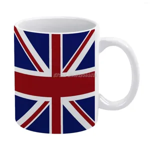 Mokken Britse vlag koffie keramiek gepersonaliseerde 11 Oz witte mok thee melk beker drinkware Travel Union Brits Groot-Brittannië
