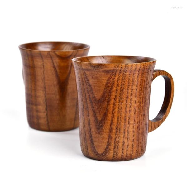 Tazas UPORS 200ML Nature Jujube Wood Cup hecho a mano té chino reutilizable café ecológico Vintage tazas regalo de boda