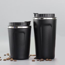 Mokken Upors 380/500 ml reiskoffie mok roestvrij staal met deksel dubbele wand vacuüm geïsoleerde tumbler bpa gratis buitenbeker