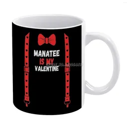 Mokken Valentijnsdag Custome is mijn valentijn voor hem Coffee Custom Cup Gepersonaliseerde mug thee drink creatief drinkware