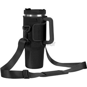 Mokken water flesdrager tas 40oz tuimelaar met handgreep waterfleshouder met verstelbare schouderriem voor wandelen 240417