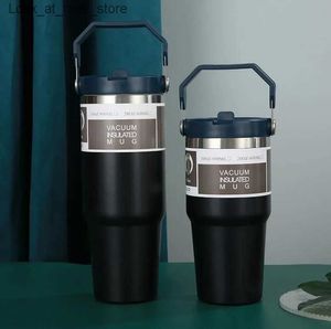 Mugs Bouteilles d'eau 30oz 20oz tasses Préservation de la chaleur en acier inoxydable en acier extérieur de grande capacité