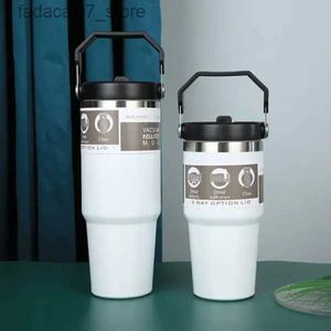 Tasses Les bouteilles d'eau ont 30 oz de tasses de préservation de chaleur en acier inoxydable en acier inoxydable de grande capacité