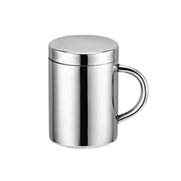 Mokken Water Cup Koffie Mok 210/301/400ML Bier Dubbelwandige Geïsoleerde Thermische Elegante Gift Roestvrij staal Thee Merk