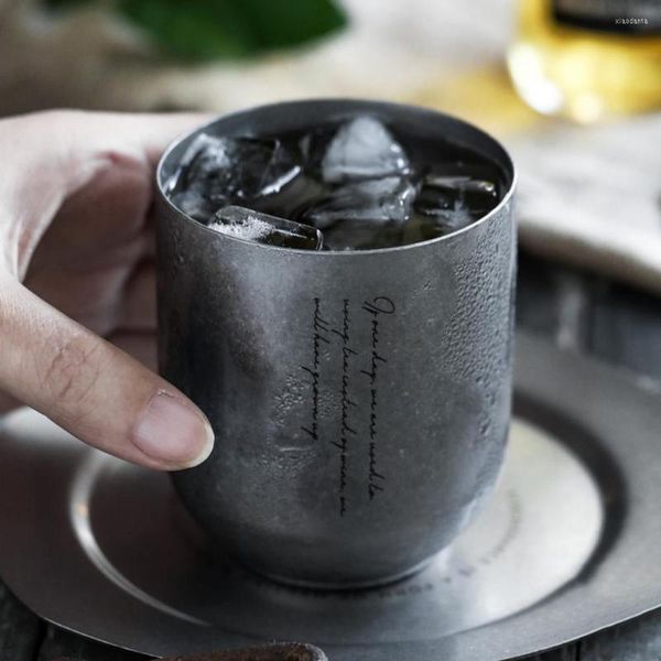 Tasses tasse à eau Style japonais antirouille anti-adhésif de qualité alimentaire facile à nettoyer barre en acier inoxydable vin fournitures de cuisine
