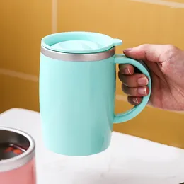 Tasses tasse à eau multi-fonction étanche en acier inoxydable isolation thermique Double couche Taza café Anti-brûlure 500ml Portable