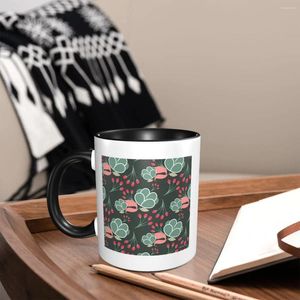 Mokken Aquarel Roses Patroon Coffee Work voor eettafel Personaliseerde decoratief huis