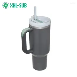 Mokken Groothandel Dustomized Design Minimalistisch 40oz Avontuur Herbruikbare Vacuüm Quencher Kaspische Tumbler Met Stro