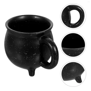 Tasses Sorcière Chaudron Tasse Tasse À Café Chaudière En Céramique Noir Potable Sorcières Brasser Pour Les Articles De Fête