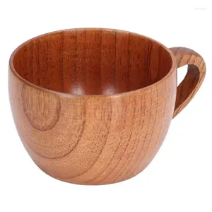 Tazas Taza De Vino De Madera Tratamiento De Laca Natural De Madera Para Leche De Cocina