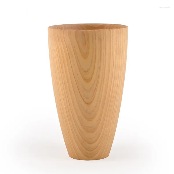 Tazas Taza de madera Café hecho a mano Té Cerveza Vino Jugo Leche Agua Taza Regalo de vacaciones Ligero