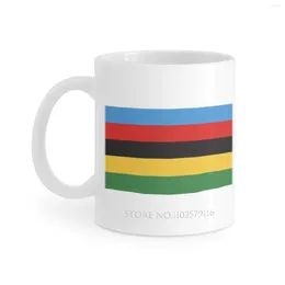 Tasses monde rayures tasse blanche tasses à café tasse à thé cadeau d'anniversaire lait et cyclisme Pro gagnant Sagan Valverde