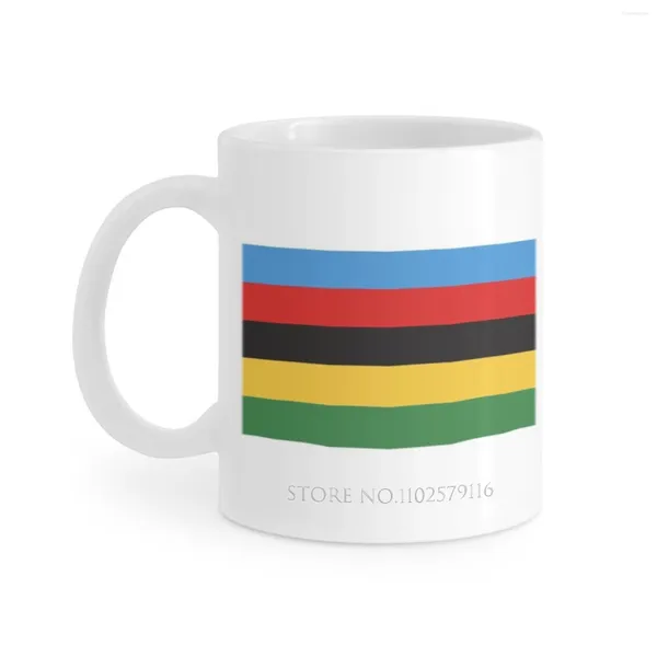 Tasses monde rayures tasse blanche tasses à café tasse à thé cadeau d'anniversaire lait et cyclisme Pro gagnant Sagan Valverde