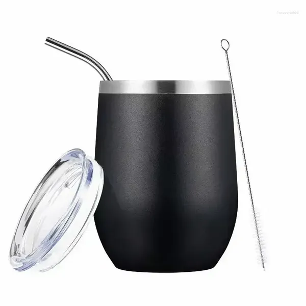 Tasses yerba mate gourd set tasse à thé en acier inoxydable à double paroi et bombilla comprend (tasse) avec un