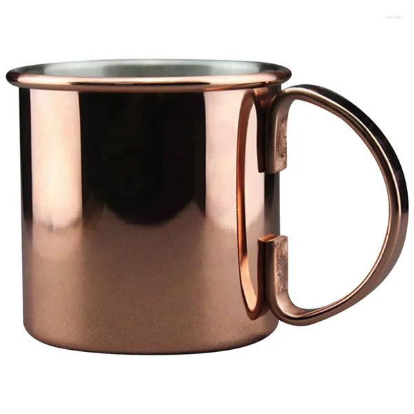 Tasses yo-450 ml en acier inoxydable tasse d'eau tasse d'eau moscou mulet droit de carrosserie à barre roulée bière