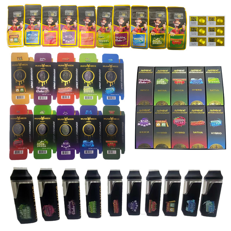 Muha Meds más nuevo vape desechable pluma desechables vacíos cigarrillos electrónicos vainas dispositivo pod 380 mah vapes recargables 2 ml carros vaporizadores cartucho con embalaje