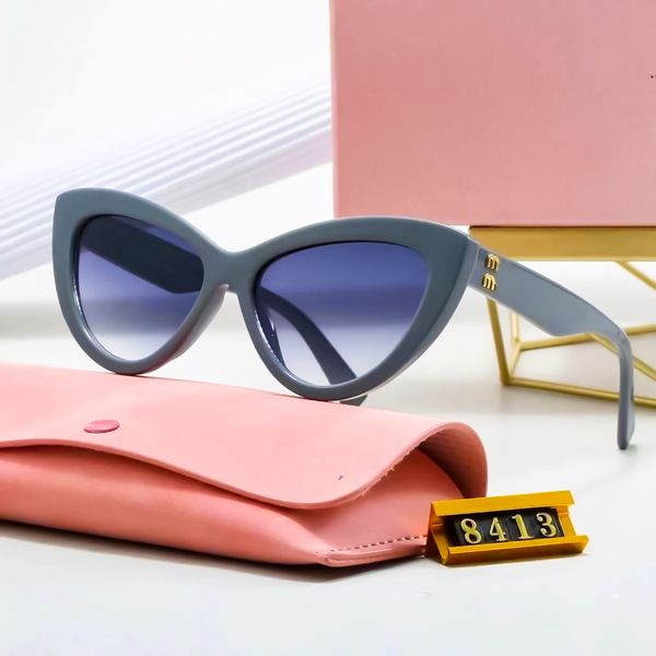 Mui Mui Designer Sunglasses Dhgate Polarize Luxury Womens Sunglasses Fashion Cat Eyes Mens Sun Sun Sun Streach Street Street Photo Woman Sonnenbrille Wholesale Shade