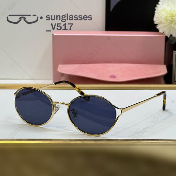 Gafas de gafas Gafas de sol de diseño de lujo Gafas de sol de alta calidad ovalada