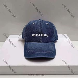 Mui Mui Hat Luxury Broidered Large Letter Hat de baseball pour hommes Fashion Street Protection Soleil Fomen Édition de haute qualité Édition de baseball 9168
