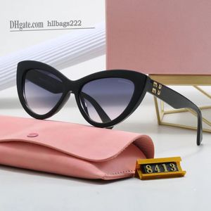 mui mui gafas de sol gafas de sol tipo ojo de gato montura completa gafas de sol de montura pequeña dinámicas y enérgicas dulces lindos tonos de diseñador Marcos de colores multicolor