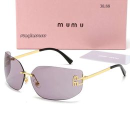 MUI Mui Zonnebrillen Designer voor dames oversized heren zonnebrillen mannen ontwerpers miui lunette soleil optionele sonnenbrillen gafas de sol met doos