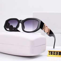 Zonnebrillen Mode-bril Ovaal frame Designer voor zonnebril dames anti-straling UV400 gepolariseerde lenzen Mens retro-bril met origineel met doos