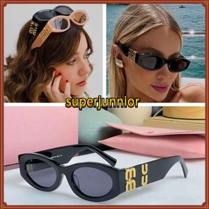 Gafas de sol mui gafas de moda diseñador de marco ovalado para gafas de sol para mujer lentes polarizadas lentes polarizadas para hombres concesiones retro con caja original