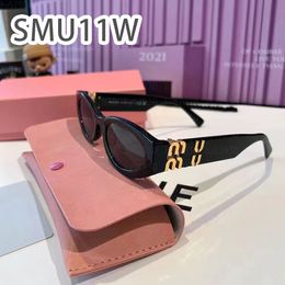 Muimius SMU11W Site Web officiel 1: 1 Frame de dames de designer UV400 MMIU Lunettes de soleil HD Lens High Quality Taille: 54-21-142