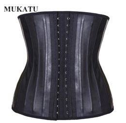 Mukatu latex taille trainer corset buik slanke riem body shaper modellering riem 25 stalen bebonen cincher gain amincissante 2201077737857