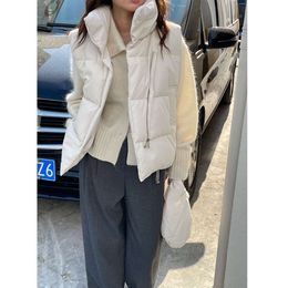 Mulan – manteau superposé chaud et à la mode pour femme, gilet léger en duvet de canard blanc, nouvelle édition coréenne, hiver 2023, 32525