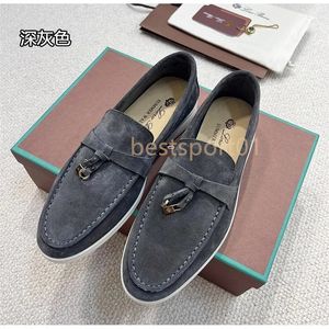 Mule Loafers Suede dames slippers flats loafers echte suede mocassin maat 35-45 luxe designer schoenen zomer slip-ons diep ocra babouche charmes walk linnen b3