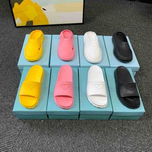 Muilezels ontwerper sandalen rubberglaasjes vrouw slipper plat schuifschuim rubberen veer zomer strand sjouwen loopvlak zool casual mode man maat