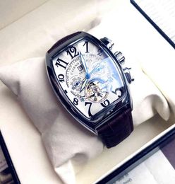 Muller Brand Luxury Men039s montres Tourbillon Automaticquartz 3bar imperméable Watch Men Forfranck Mécanique Wristwatch7945787