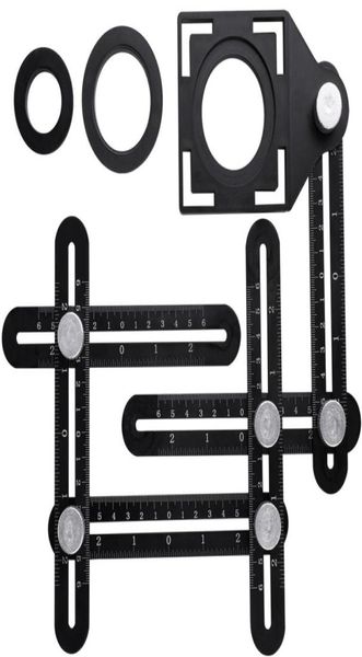 Règle de direction multi-angle Prochauteurs réglables 6Sides sèche de planche étage du trou du trou du bois du bois de bois universel entier 3840249