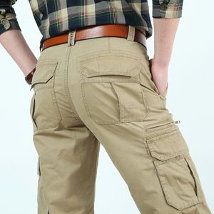 Pantalon multi-sac Kaki Thin Men's Pants