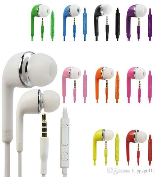 Écouteurs intra-auriculaires filaires multi-couleurs bonbons, 35mm, stéréo, basses, nouilles plates, pour téléphone portable Android, 6044994