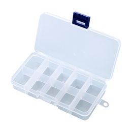 Boîte de pièces de quincaillerie multi-cellules avec couvercle Boîte de stockage en plastique à cellule fixe