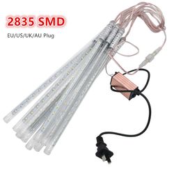 Multi-Color 30 CM Meteor Douche Regenbuizen 2835 SMD AC85-265V DC12V LED Kerstverlichting Bruiloft Garden Xmas String Light Outdoor