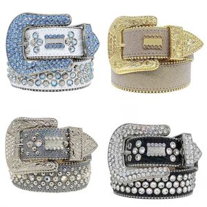 Ceintures multicolores pour femmes designer hommes ceinture cristal cinture homme bling diamant cuir Saint Valentin cadeau décontracté multi options rétro strass ceintures de luxe