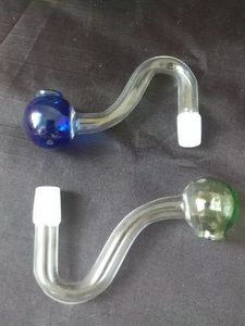 Multi - Kleurbrander Glas Bongs Accessoires, Kleurrijke Pijp Roken Gebogen Glas Pijpen Olie Burner Pijpen Waterleidingen DAB RIGHT Glass Bongs P