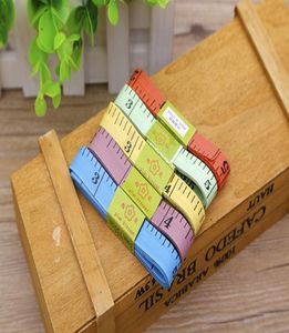 Règle de mesures de mesure multi-couleurs 3 mm Ruban de mesureur Longueur 150 cm 60 pouces Soft Ruler coudre tailleur Mesurer la règle outil Kids Cloth Rule5480813