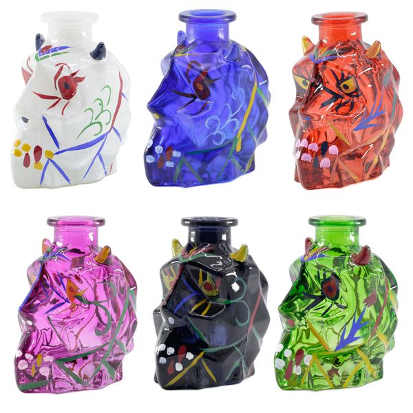 Multi couleur mini bang en verre peint narguilés tuyau créatif narguilé pipe à eau mini barboteur dab rigs 100 ml pour fumer avec accessoires