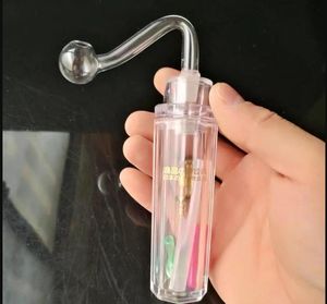 Accesorios de bongs de vidrio de cachimba mini-mango multicolor ﾠ, pipas de fumar de vidrio coloridas mini multicolores Pipas de mano La mejor pipa de vidrio de cuchara