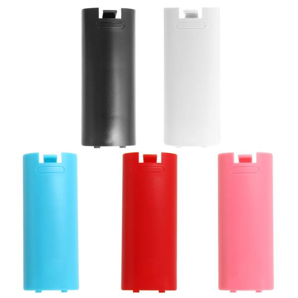 Couvercle de porte arrière de batterie en plastique multicolore, coque de remplacement pour télécommande Nintendo Wii