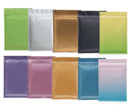 Multi Color Hersluitbare Zip Mylar Bag Voedselopslag Aluminium Foliefassen Plastic Verpakkingszak Geur Proof Pouches 5000pcs