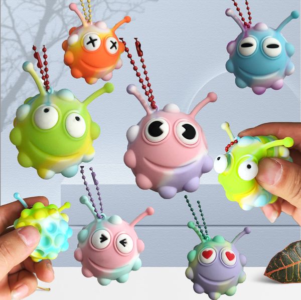 Multicolor Control de roedores Pioneer Pinky Happy Caterpillar Juguete para aliviar el estrés Juguete novedoso Regalo de cumpleaños juguete educativo Decoración de bolsas
