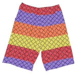 Traje de baño multicolor Hombres Carta Jacquard Pantalones cortos de baño Diseñador Cintura elástica Trajes de baño Verano Playa Vacaciones Bañadores