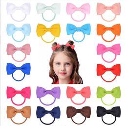 Multi couleurs Euro mode fille enfants cheveux accessoire princesse couleur bonbon noeud noeud bandeau pour enfants 2.2 pouces tout match